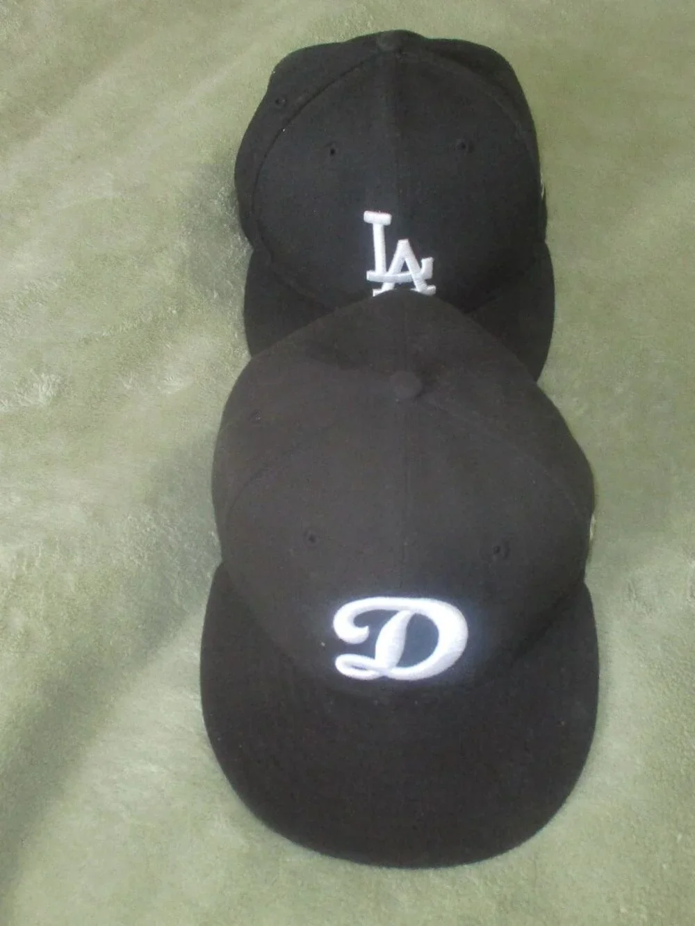 2 DODGERS NEW ERA 59FIFTY Fitted BB Hats Sz. 7
